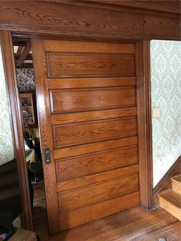 Five foot pocket door is like new, and works perfe