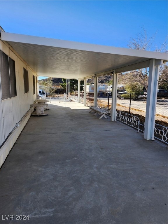 Covered Patio West Side