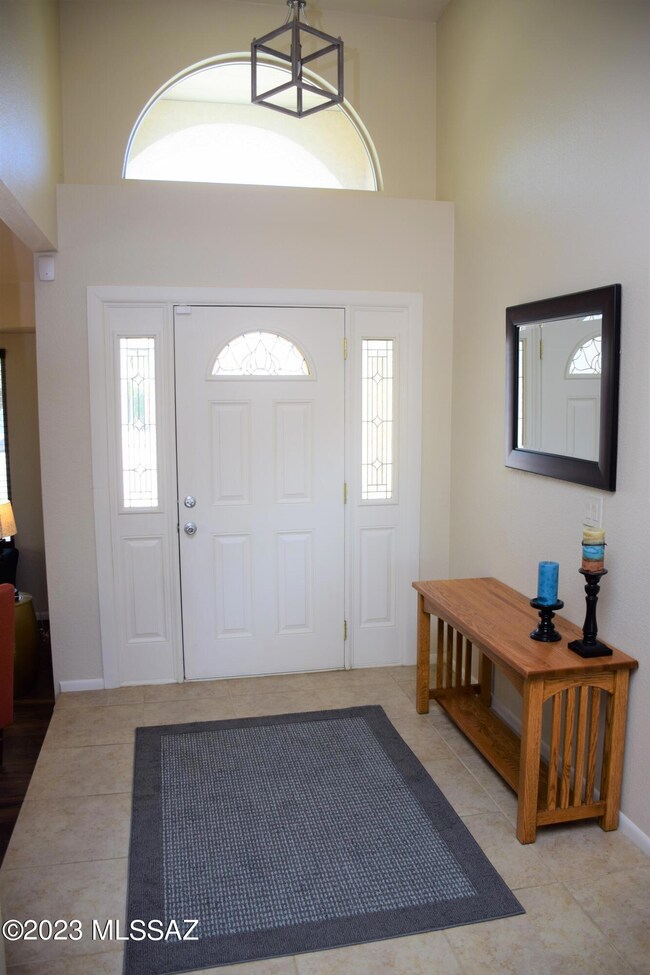 Interior front entry