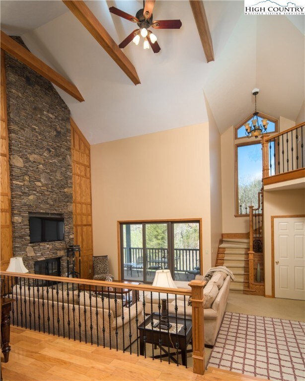 High vaulted cathedral ceilings