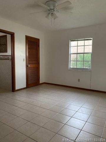14 x 14 Ceramic tile and walk in closet