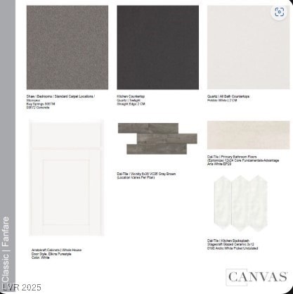 Design selections.  This home is under constructio