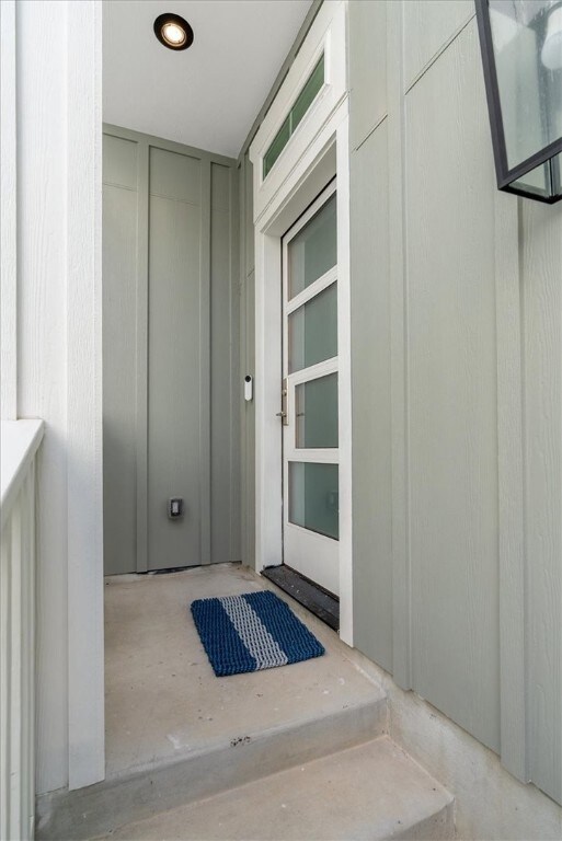 Front side entry