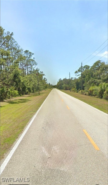 View of asphalt street