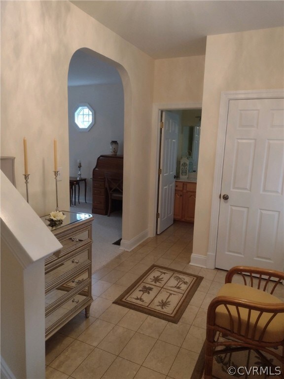 Foyer - the home is filled with special architectu