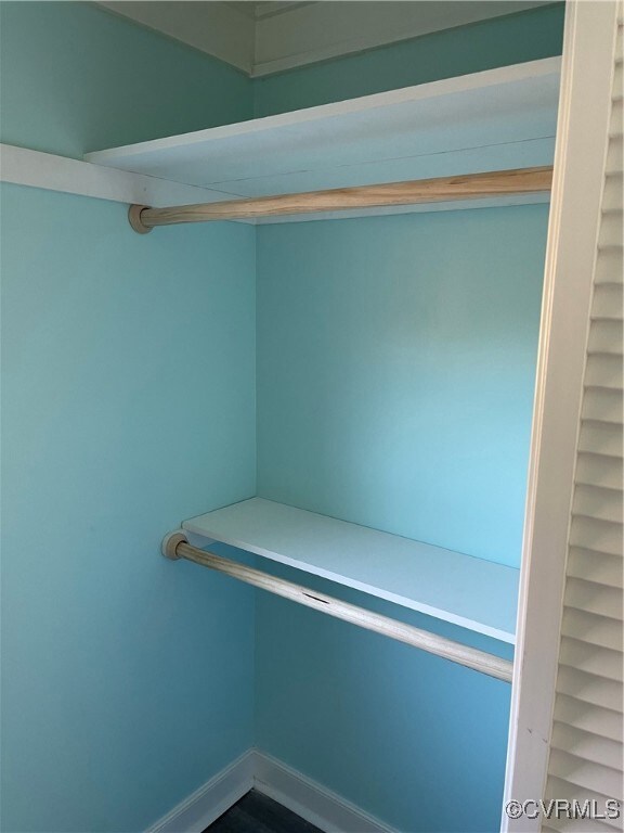 View of spacious closet