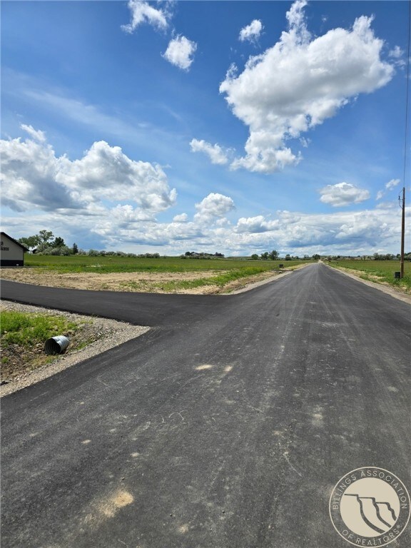New paved road to lot