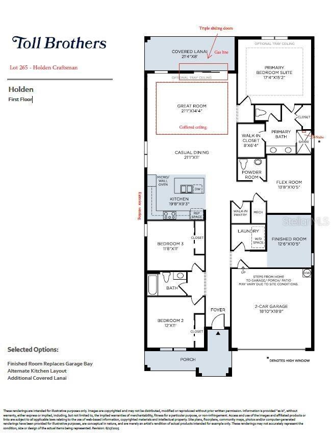Layout with upgrades
