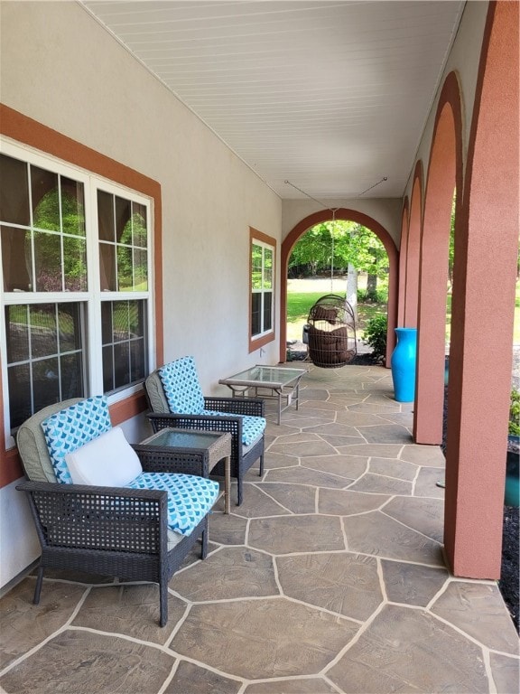 Front porch sitting area