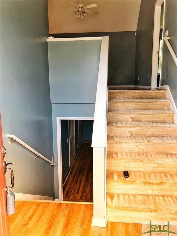Another view of the split level entry