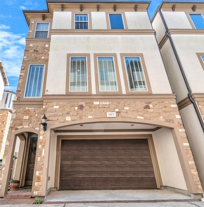Private Garage and space on the side.
