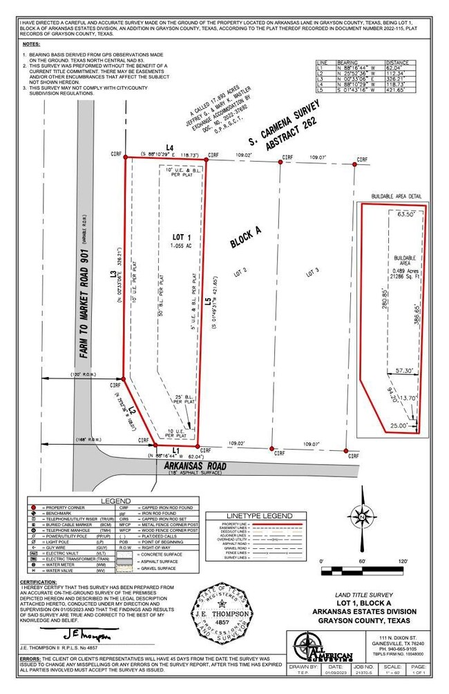 TBD LOT 1 Arkansas, Sadler, TX 76264 - photo 3