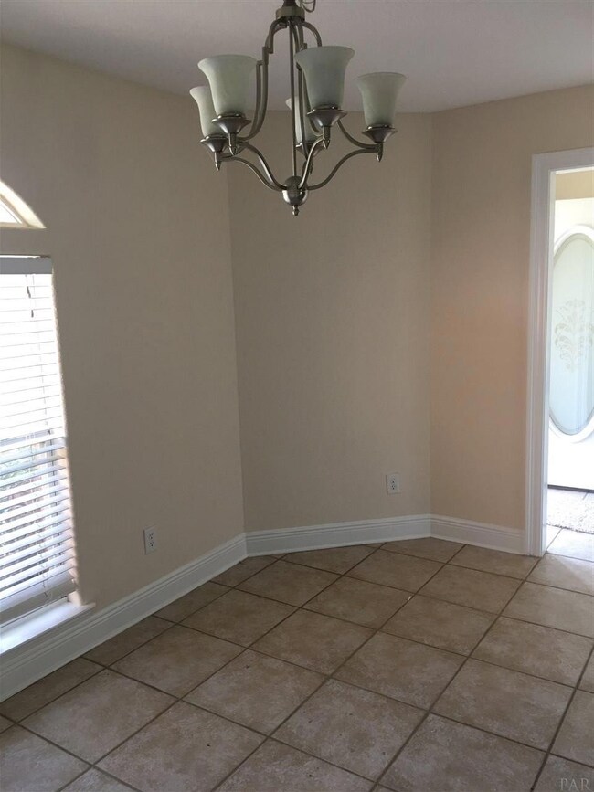 Dining area is connected directly to the kitchen.