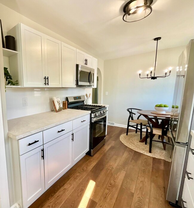 All new stainless steel appliances