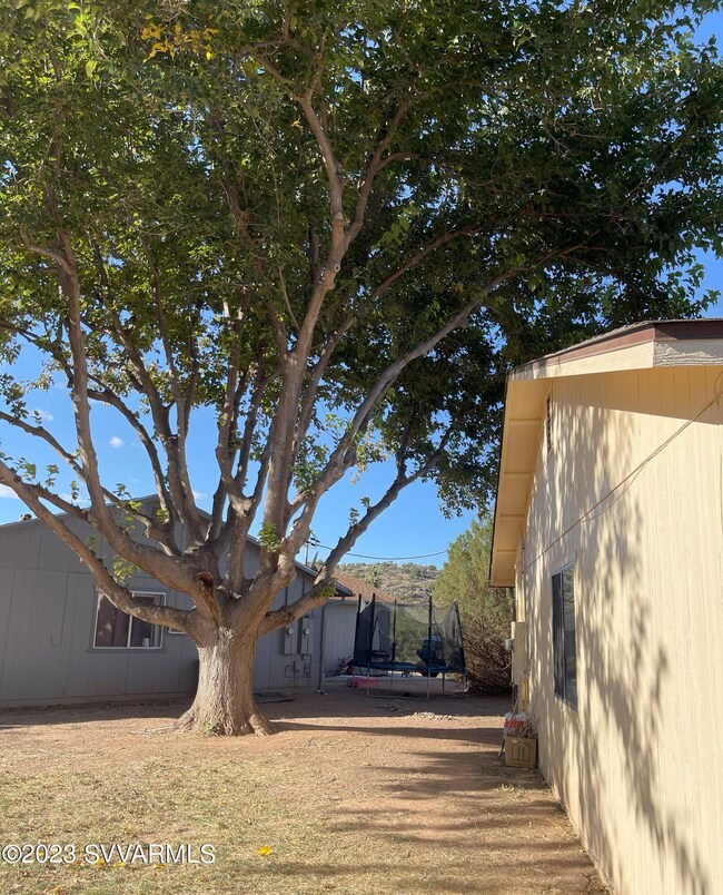 Right side yard of A unit