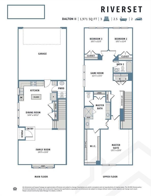 Our end unit Dalton 2 floor plan offers great ente