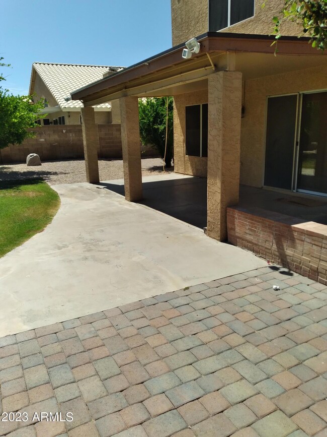 Backyard Patio Extended w/ Pavers