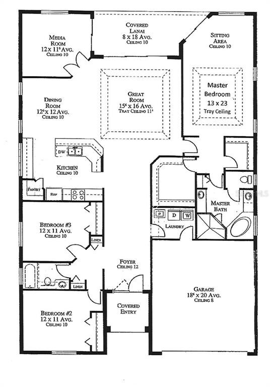 How this home plan lives, large master walk-in clo