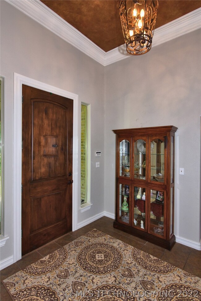 Knotty alder front door with speak easy and side l