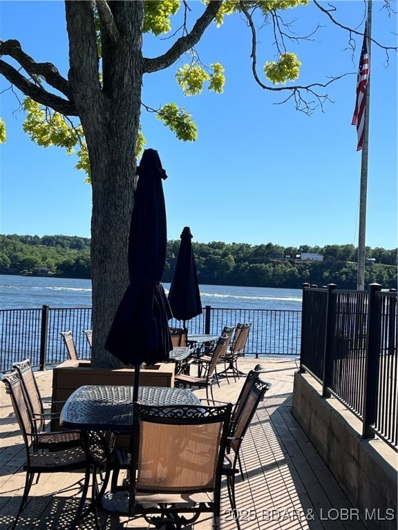 Should we call this deck Lakeside or Poolside? Or