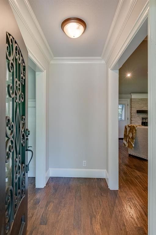 Through the Custom Metal Door You'll Find Beautiful Hand Scraped Hardwood Flooring That Flows Throughout, Along With Tall Baseboards And Crown Moulding