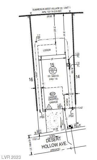 11620 Desert Hollow Avenue preliminary plot plan