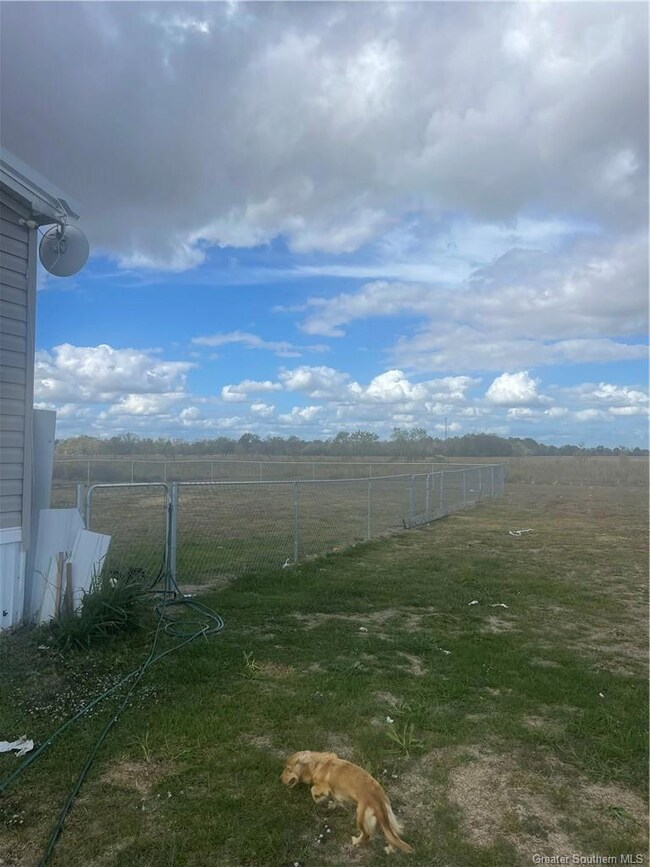 Fenced in back yard