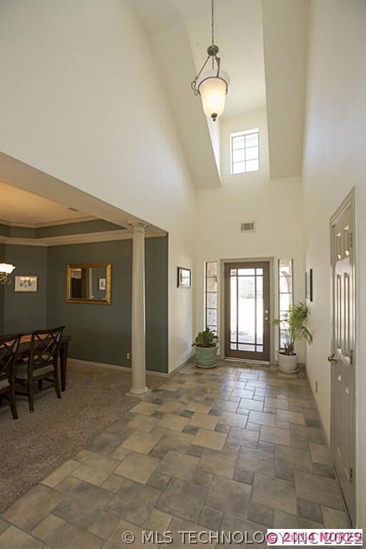 Attractive and welcoming Entry Hall with glass fro