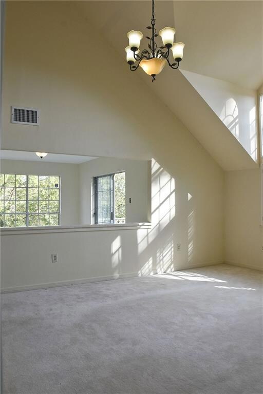 Living room looking onto study