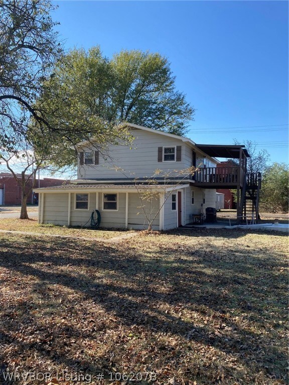 east side of house