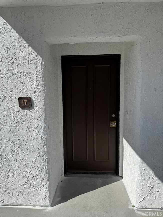 Front door entry of unit.