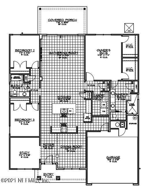 Austin C color floor plan