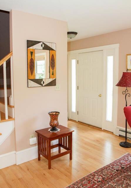 Inside the formal, front door with...