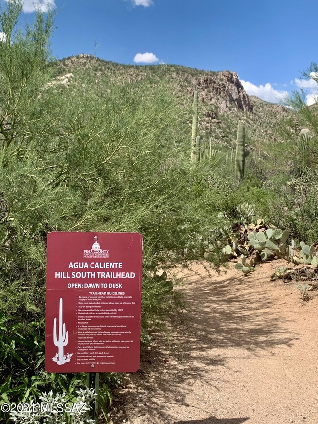Trailhead close to property