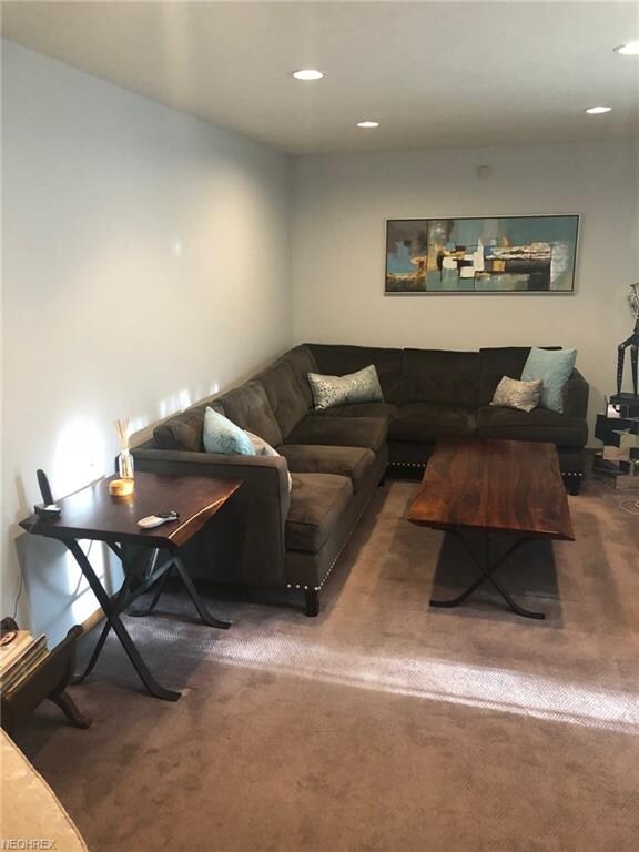 Sunken family room