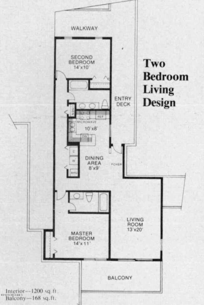 2BR floor plan