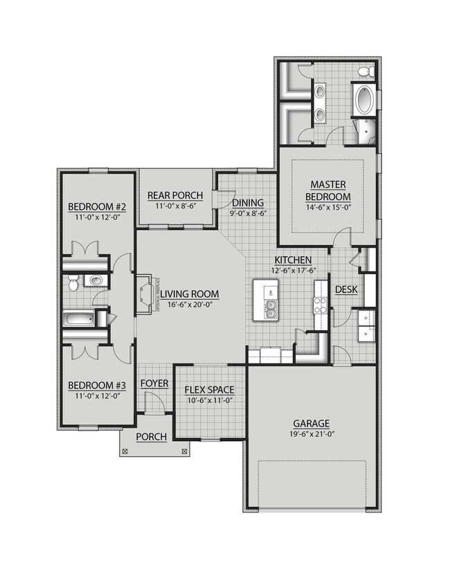 Roses B-H V Floor Plan