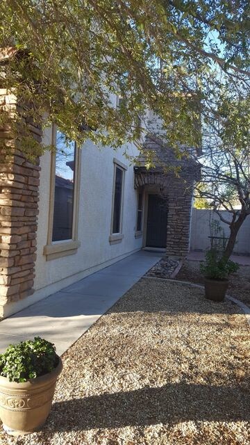 Very nice front entrance.