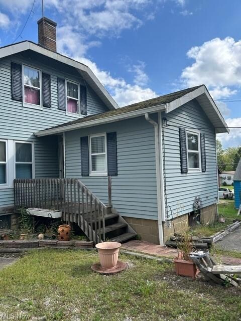 View of rear of home