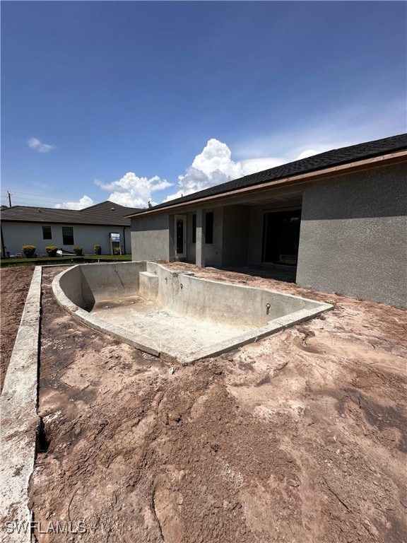 Lanai and future pool