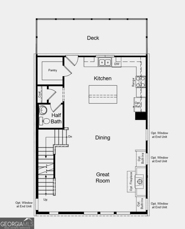 First Floor Plan - Structural options added includ