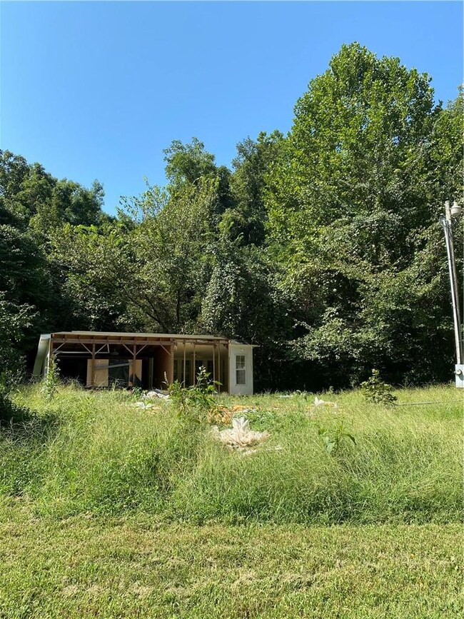 Area where manufactured home was removed