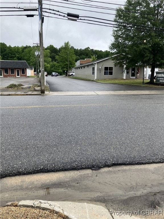 View of asphalt street