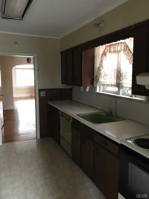 Kitchen, electric stove, frog and dishwasher