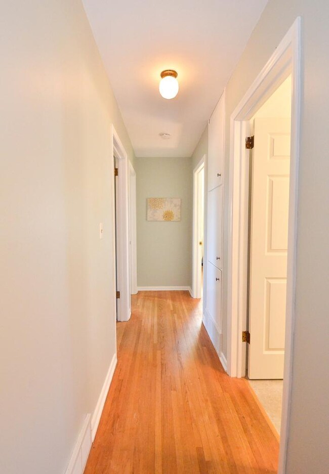 This view of the main level hallway showcases how 