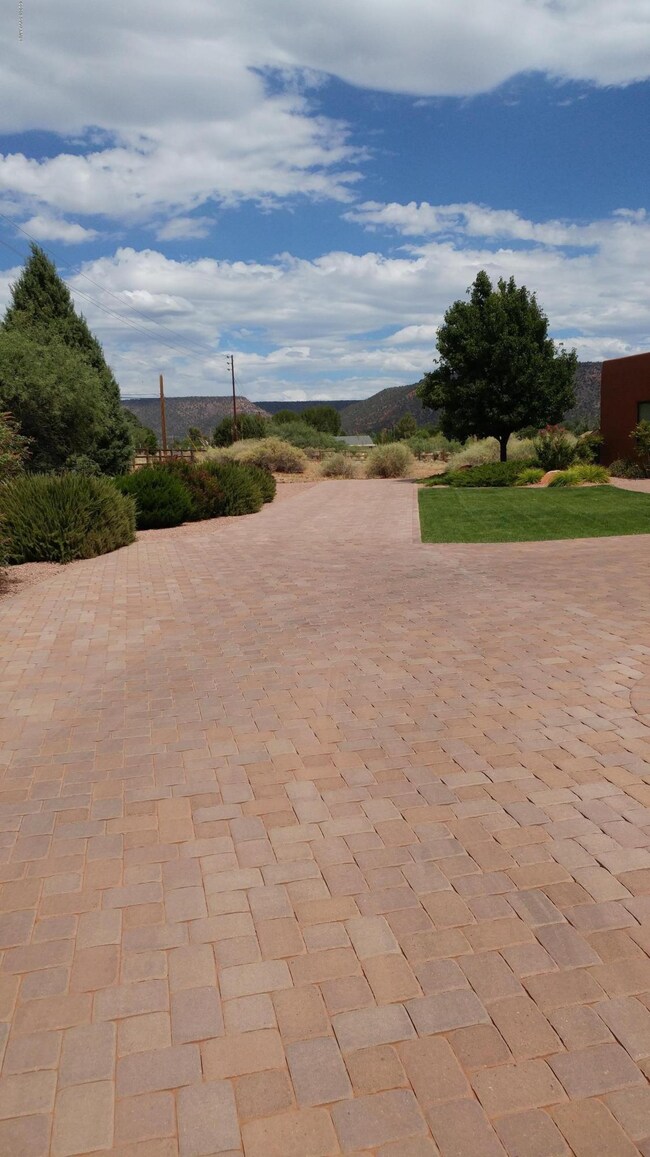 Shared paver driveway