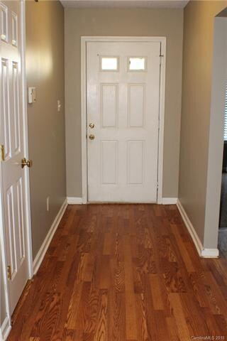 Foyer with coat closet