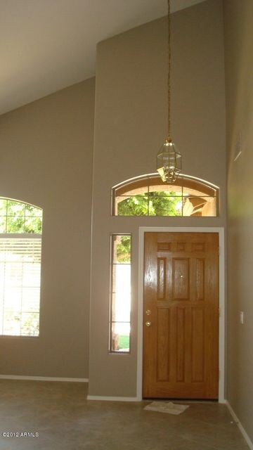 Inside looking back at the front door