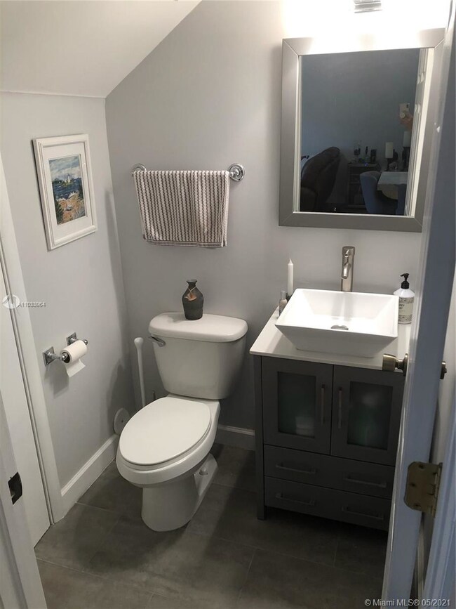 First floor half bathroom