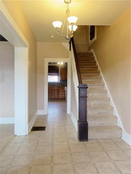 Welcoming and generous sized foyer. Foyer 15X7.